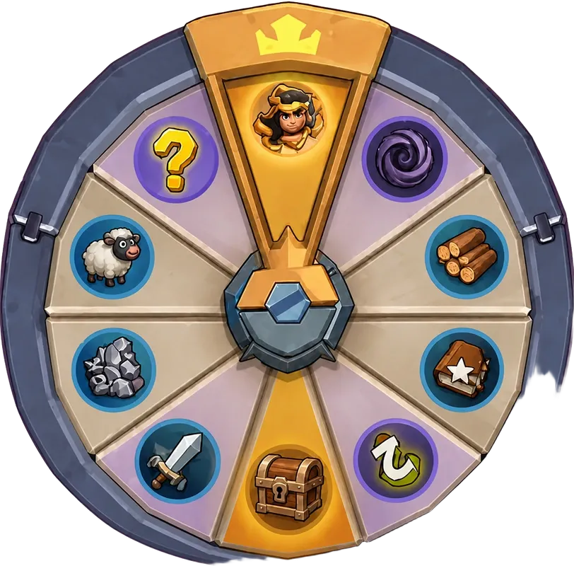 Hero Roulette wheel in Kingshot